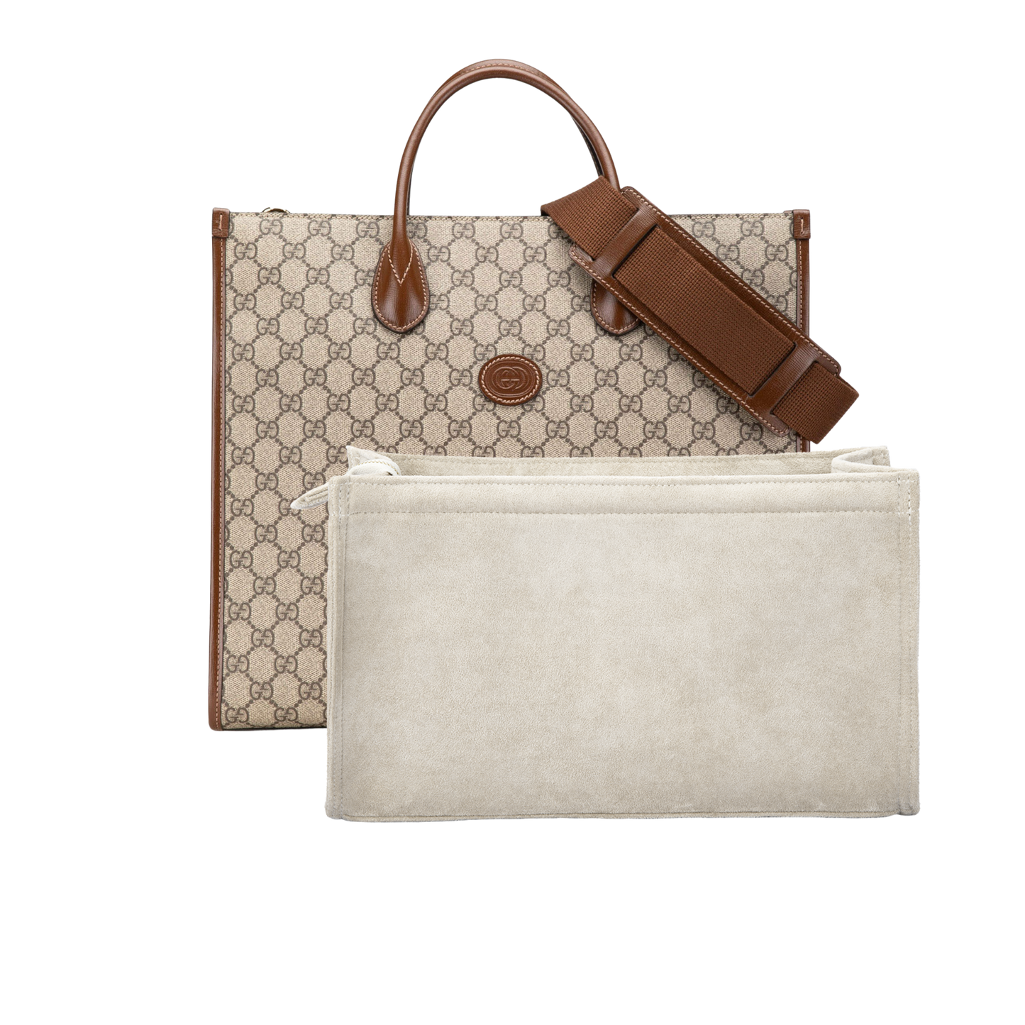 Bagessory Bag Organizer/Insert for Gucci GG Supreme Medium Canvas Tote