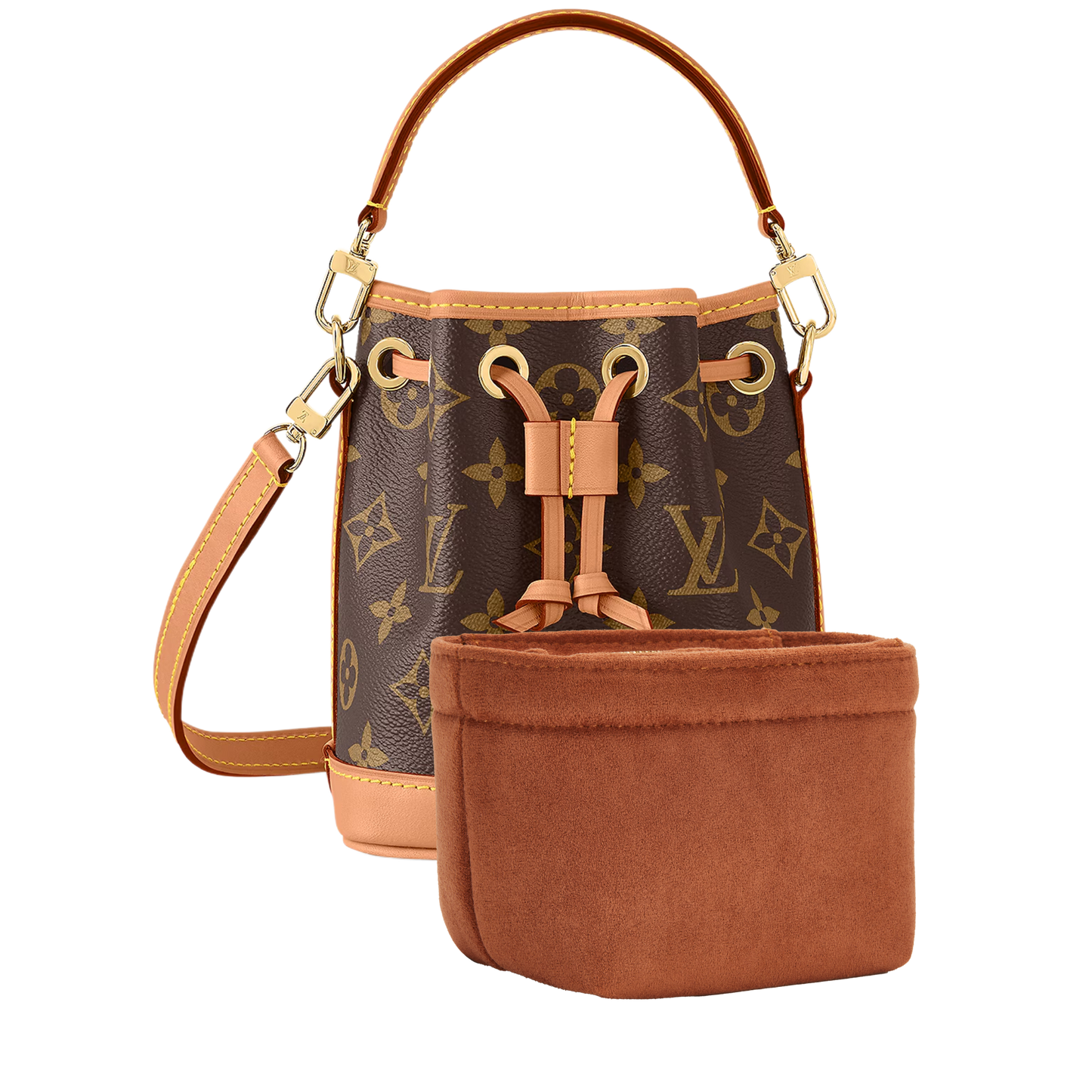 Bagessory Bag Organizer/Insert for Louis Vuitton Nano Noe