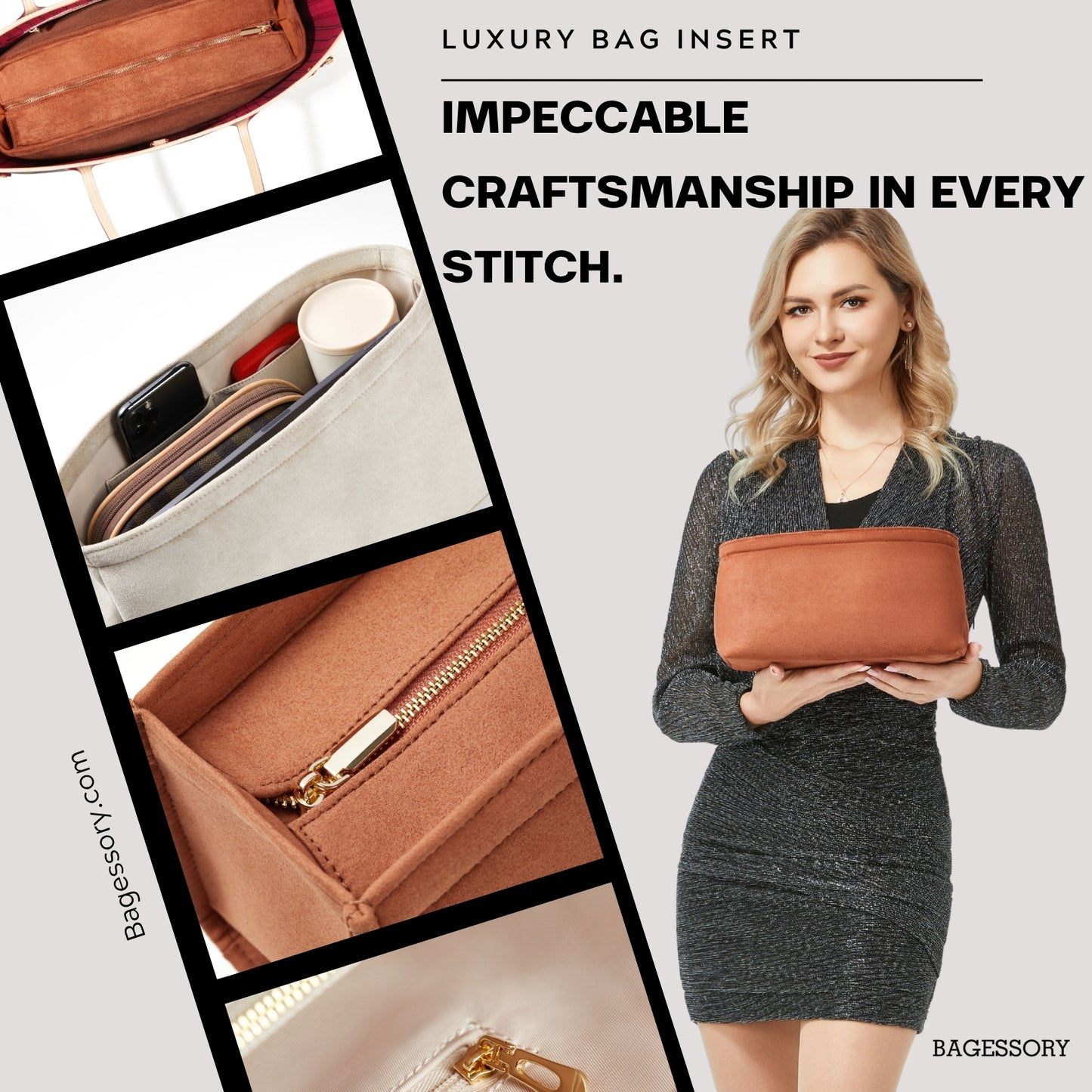 Bagessory Bag Organizer/Insert for Celine Small Bucket Cuir Triomphe