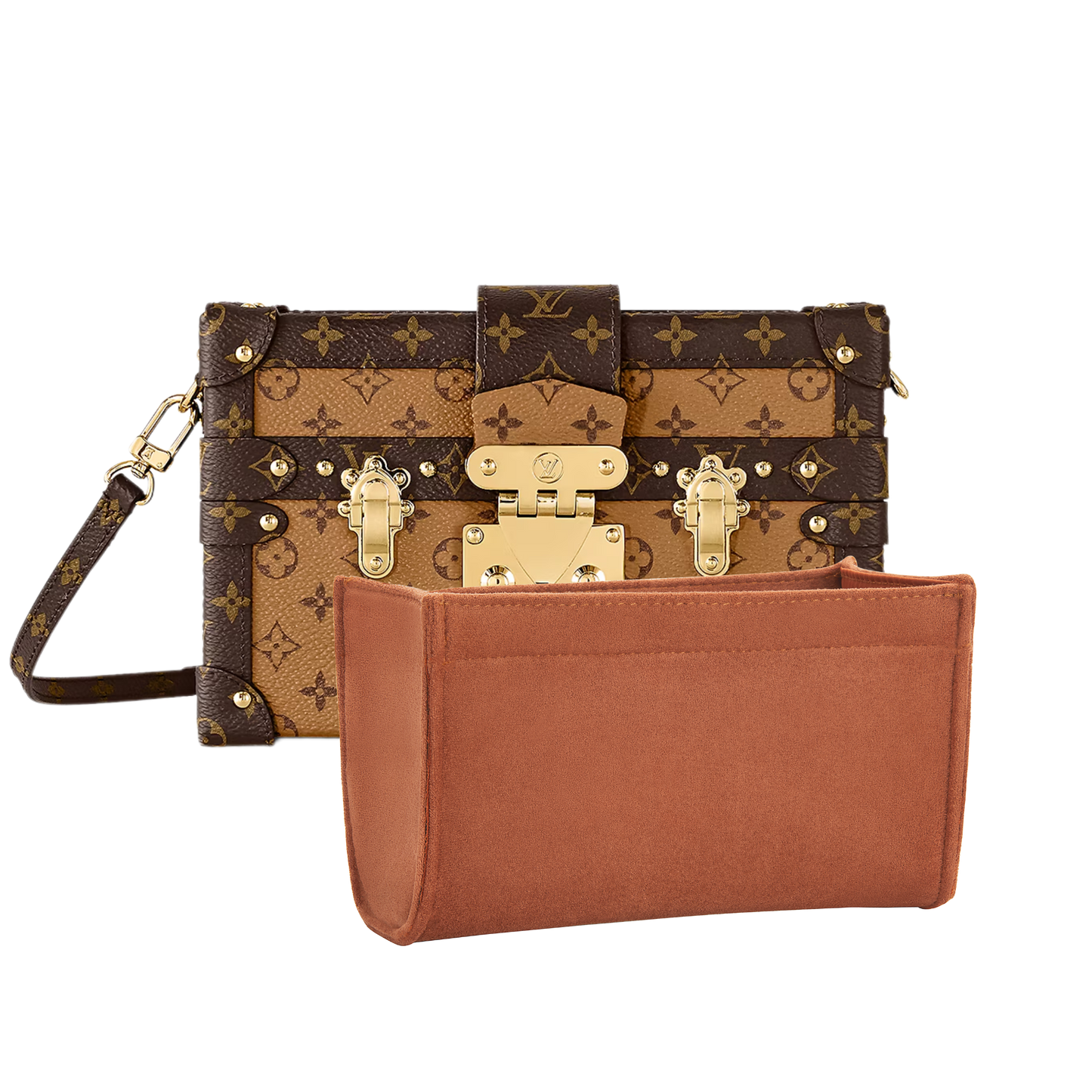 Bagessory Fine Plush Bag Insert Louis Vuitton Petite Malle