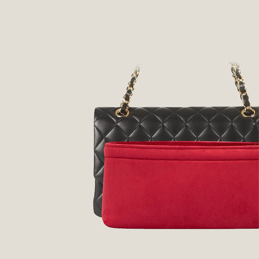 Bagessory Fine Plush Bag Insert Chanel Double Flip Bag