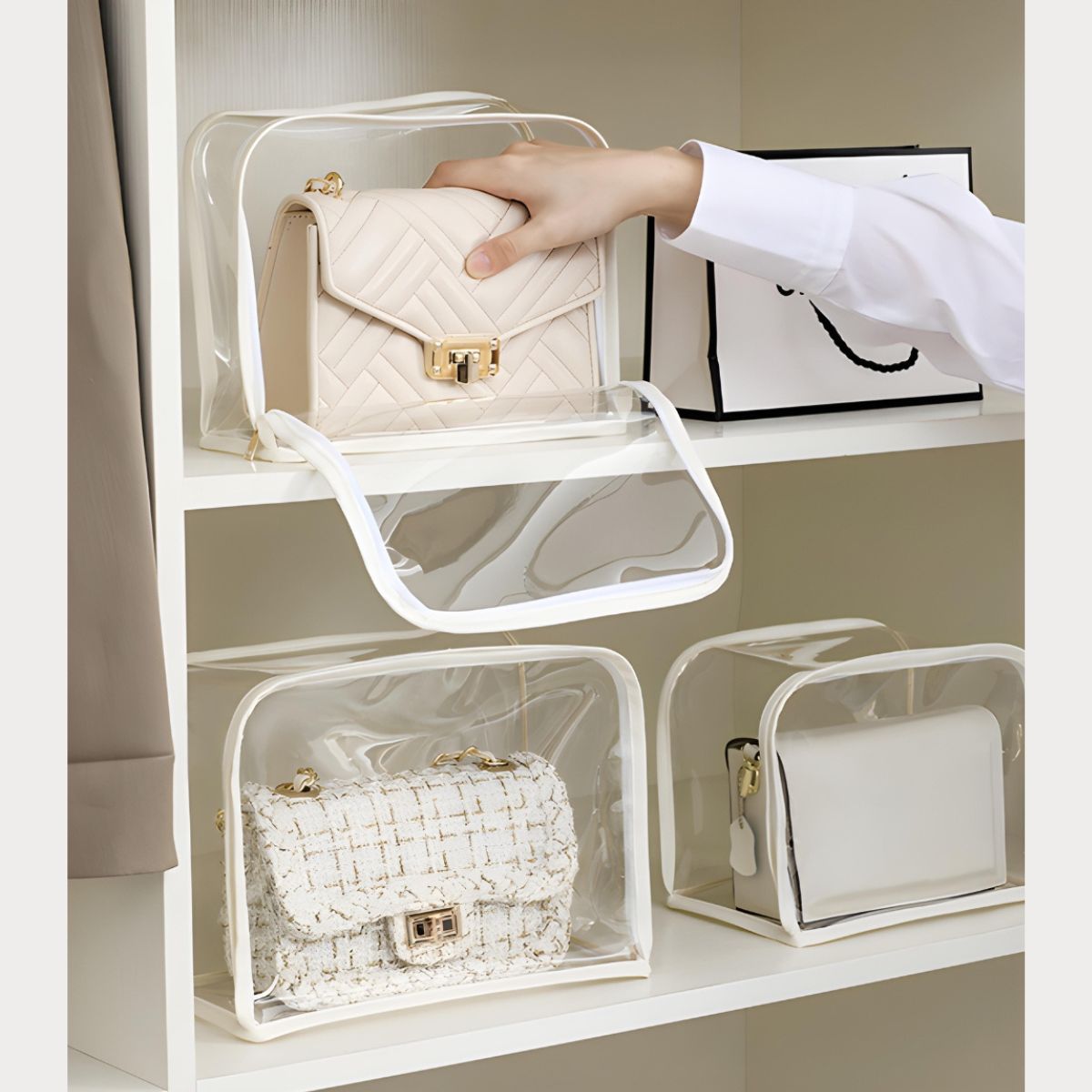 Basgessory Square Invisible Handbag Storage