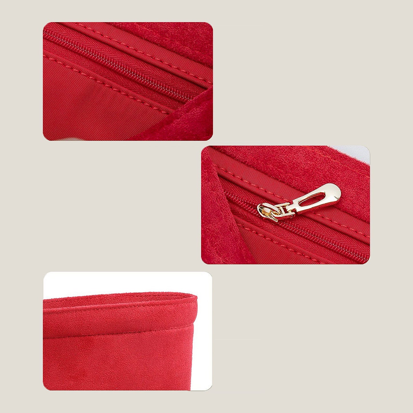 Bagessory Fine Plush Bag Insert Chanel Aged Calfskin Quilted Gabrielle Hobo