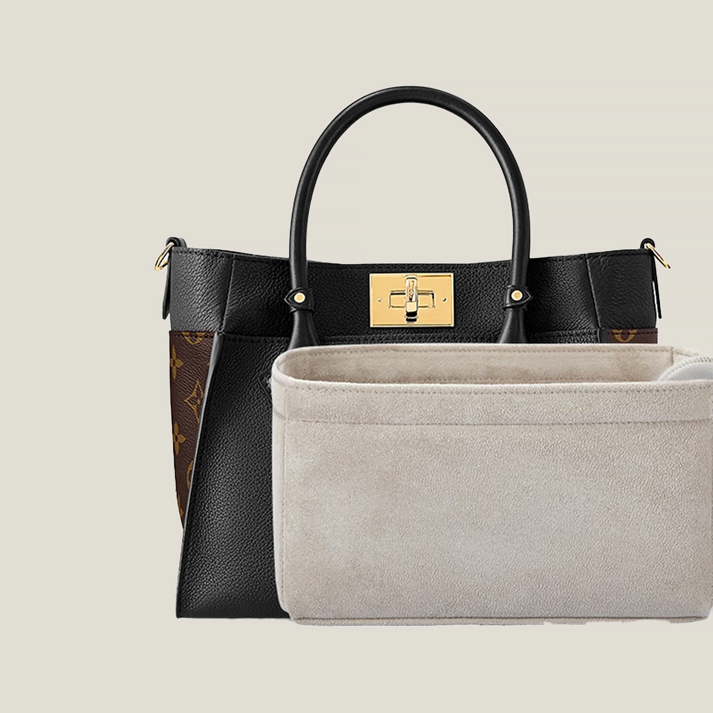 Bagessory Fine Plush Bag Insert Louis Vuitton On My Side