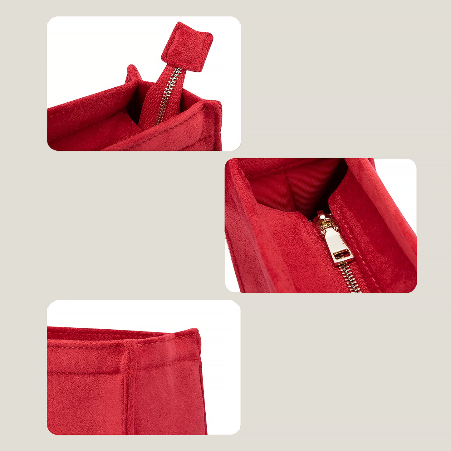 Bagessory Fine Plush Bag Insert Louis Vuitton Sac Plat