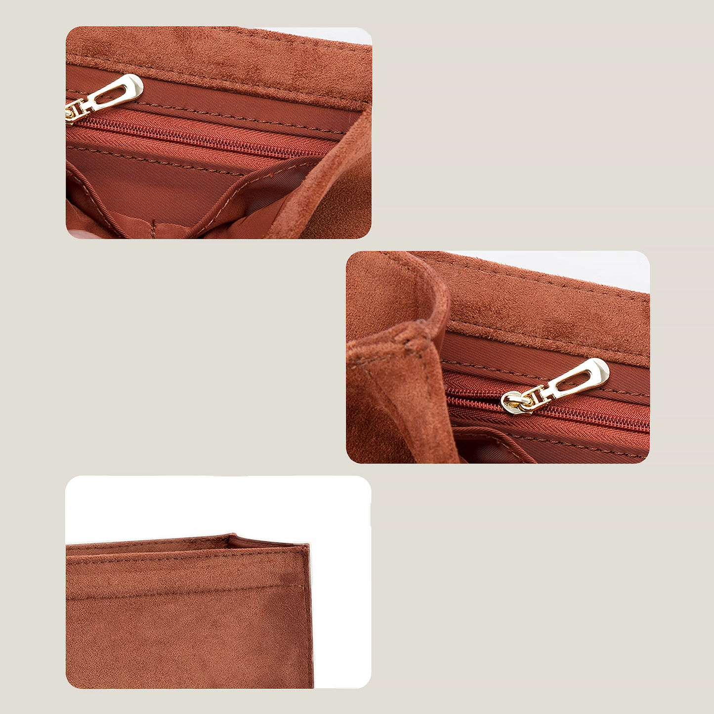 Bagessory Fine Plush Bag Insert Louis Vuitton Dauphine
