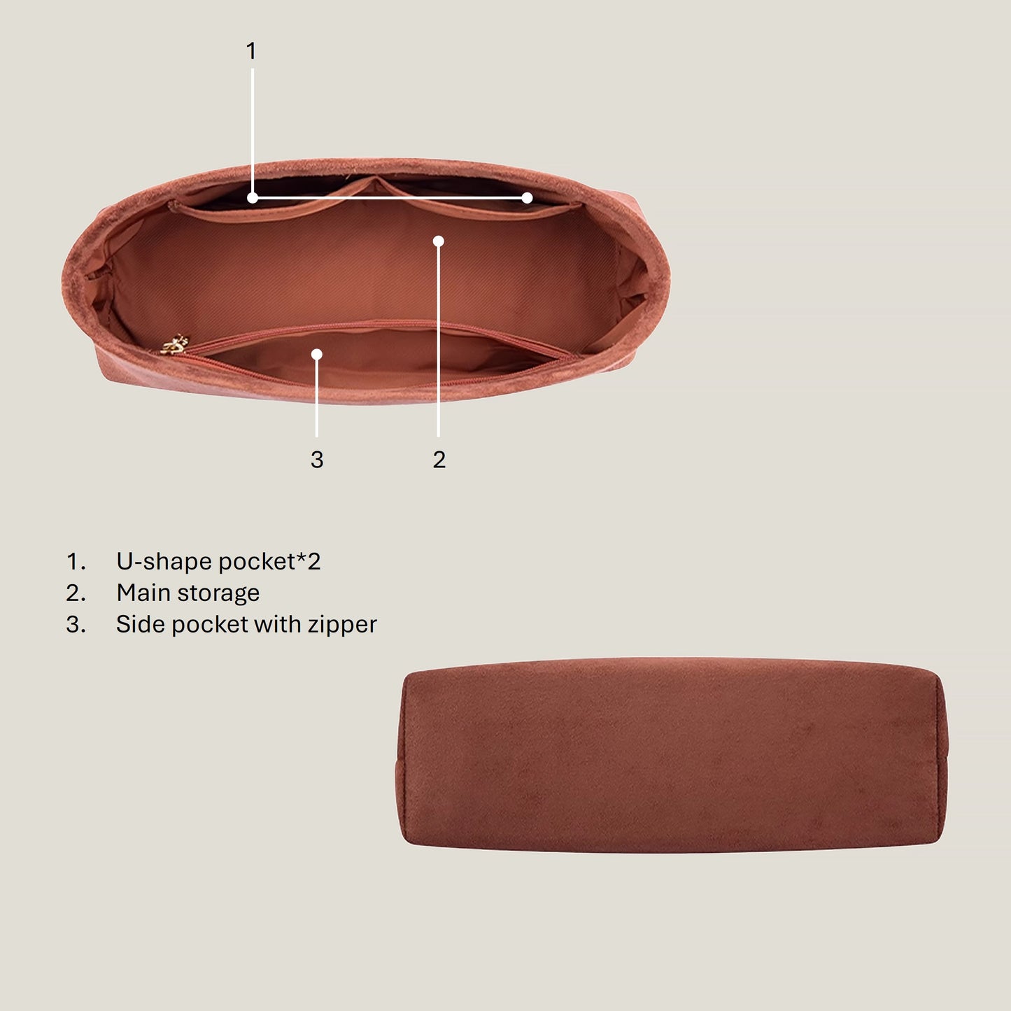 Bagessory Fine Plush Bag Insert Louis Vuitton Speedy